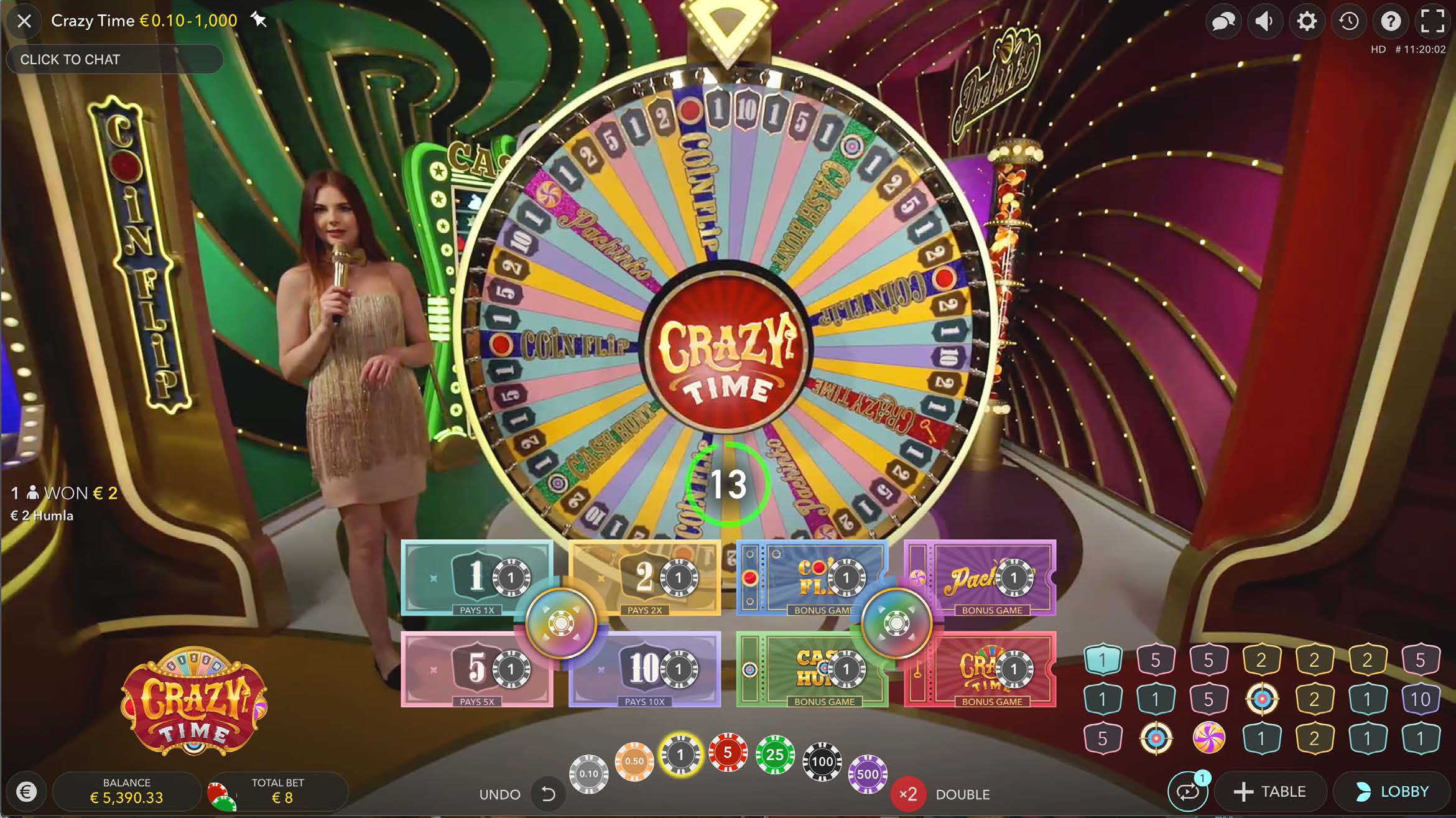 Crazy Time 🎖️ Juego de casino en vivo de Evolution Gaming